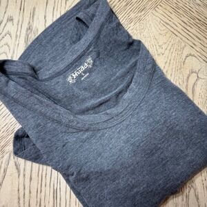 Mudd Charcoal Gray Heathered Scoop Neck Tank Top Women's Size Small